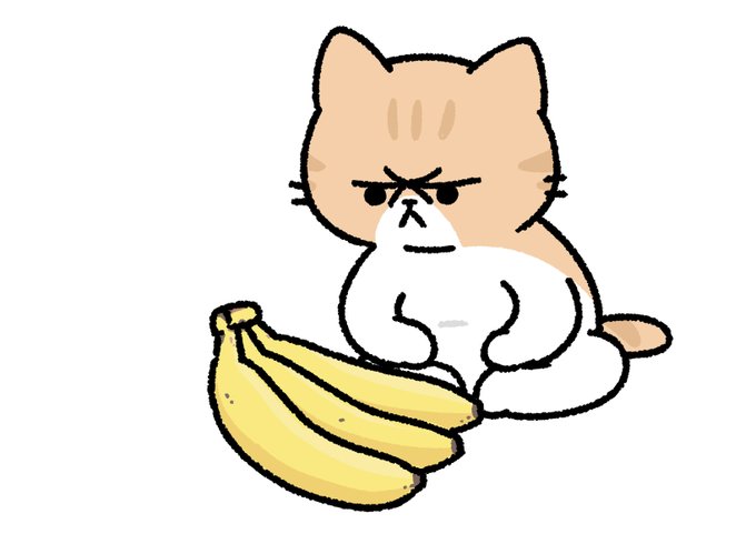「バナナ 座る」のTwitter画像/イラスト(新着)