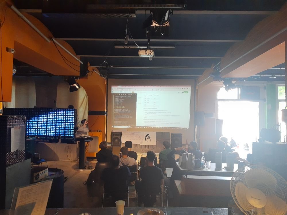 Lunch is over - we continue with the gathering <a href="/cbase/">c-base e.V.</a>