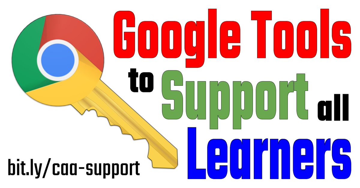 ericcurts's tweet image. Google Tools to Support all Learners:
🗣️ Text to speech
🎙️ Speech to text
👓 Readability
📗 Comprehension
🔊 Audio support
☑️ Organization
🧭 Navigation

Resources at controlaltachieve.com/2022/09/google…

#ControlAltAchieve #edtech #GoogleEDU #EduTwitter #accessibility #spedchat @googleaccess