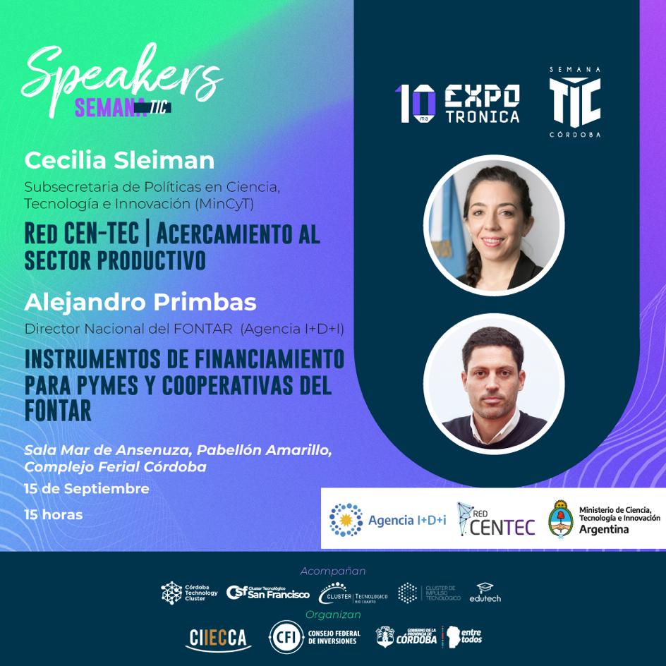 cesleiman's tweet photo. Hoy estaremos con @aleprimbas en Expotrónica de Córdoba compartiendo herramientas e instrumentos para potenciar la innovación.
#RedCenTec https://t.co/OdlsrCJbfV