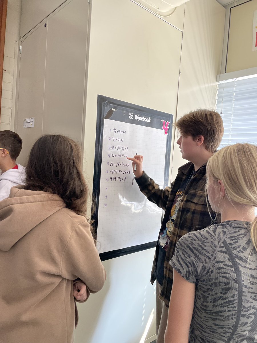 KeoghsClass's tweet photo. Boy were we pumped when we completed the four 4s yesterday! Inspired by the drive and determination shown, as well as the willingness to learn new concepts @mountsfieldps #tvdsbmath https://t.co/inGgyuQYix