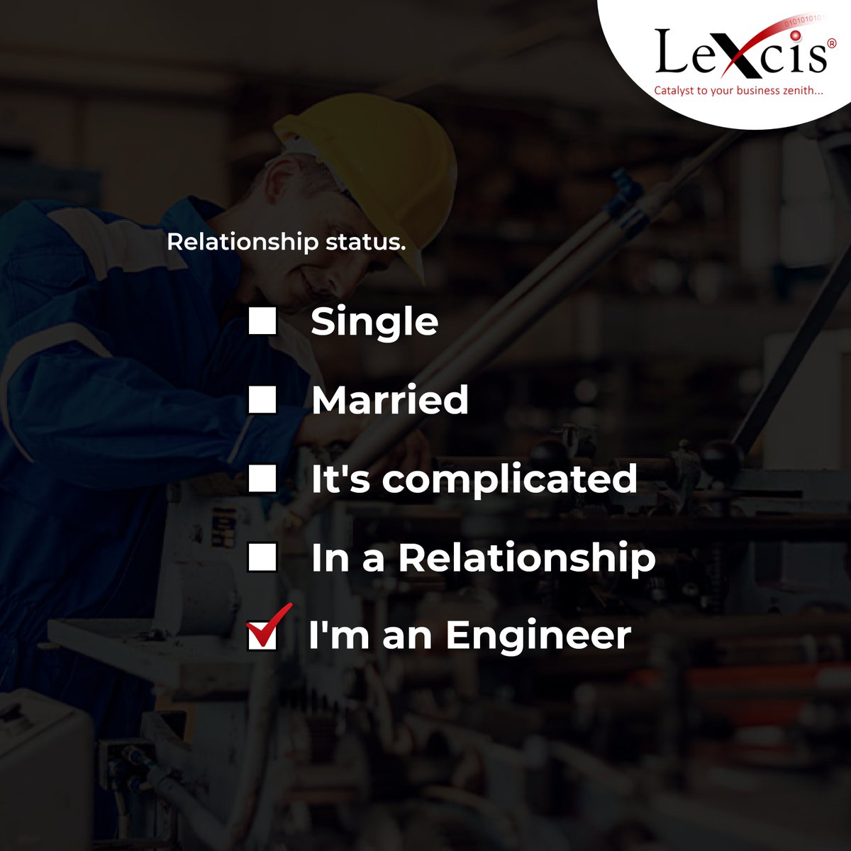 LexcisSolutions's tweet photo. Engineering is not a profession it's a status. It's a responsibility.
Happy Engineer's day๐ทโโ๏ธ๐ท
#engineering #engineer #engineeringmemes #engineersday #engineers #topicalpost #topicalposts #lexcis #it #topicalspot #digitalmarketing #coding #love #instagood #fashion #photooftheday https://t.co/6cGdlcLmFm