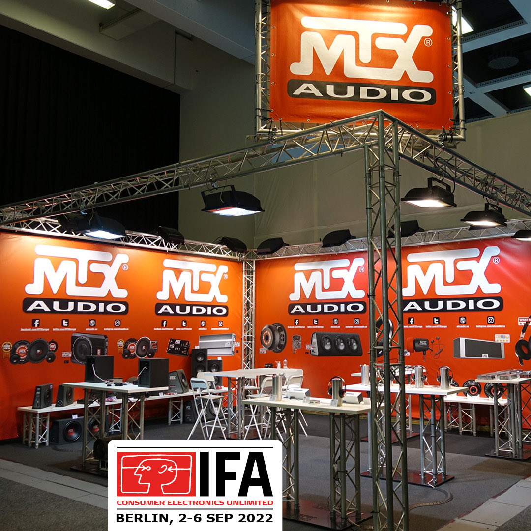MTXEurope's tweet photo. MTX back from IFA Berlin 2022. We introduced the new re-Q. It’s a high level input to RCA output processor that turns your factory radio into a high-end head unit, and the updated iP3 portable stereo speaker with dual stereo featue. More details on https://t.co/KvKtQ2Vb6L https://t.co/2m2egkPv0k
