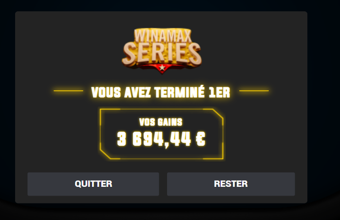 ClicktvMiss's tweet photo. Premier Logo des séries pour le PMK cette nuit. 😻

Après une table finale à 5bb de moyenne, c'est MrCocktail qui a réussi à tirer son épingle du jeu et fini par s'imposer.

C'est un titre amplement mérité vu le volume joué par le jeune homme sur ces séries! Bravo Damien! 👏💪🍾 https://t.co/2Y3ve6BNfL