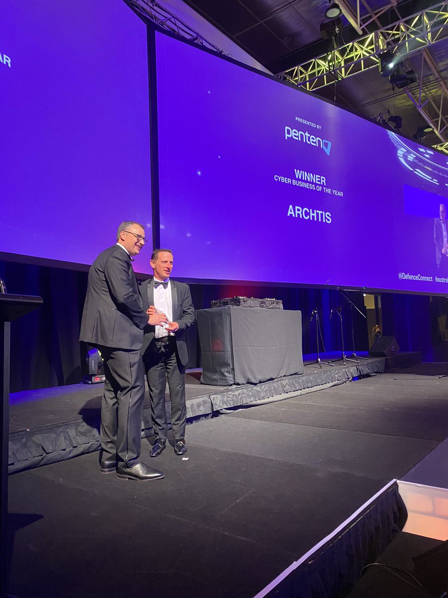 And our next winner is archTIS bringing home the Cyber Business of the Year award! Congratulations! #AustralianDefenceIndustryAwards
@arch_tis @KBRincorporated