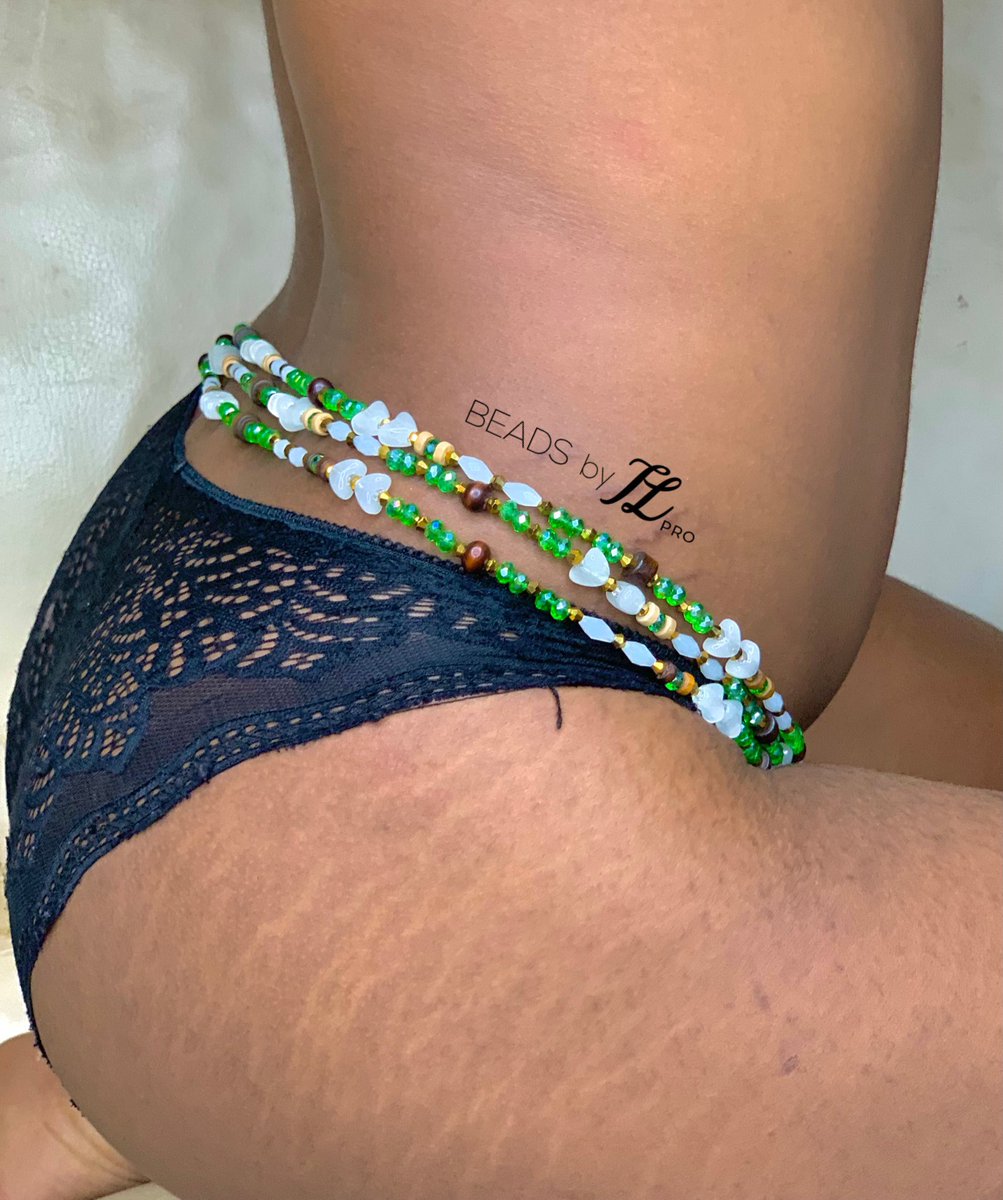 beadsbytlpro's tweet photo. Quote this with a picture of your waistbeads 💚 https://t.co/PMkHALpQ7g