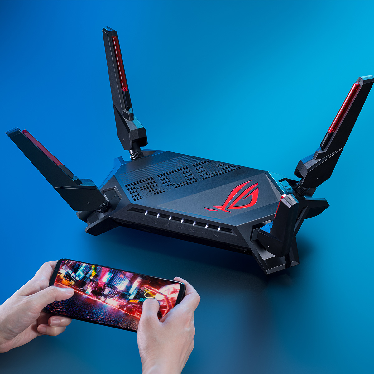 ASUS_za's tweet image. *Tap to boost*  🚀

Enjoy a smooth mobile gaming journey with the ROG Rapture GT-AX6000. 🎮

Check it out.👉 za.rog.gg/WootGTAX6000