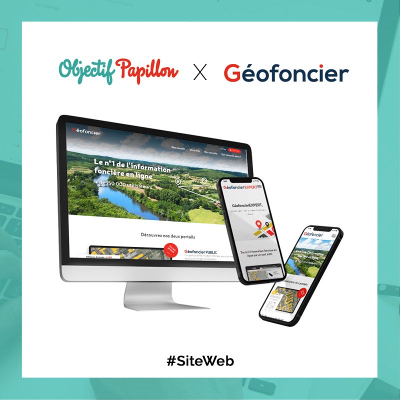 2 nouveaux sites pour notre client Géofoncier 🚀 

L’enjeu ? Présenter leurs 2 portails d'information foncière. 
👉geofoncier.fr présente géofoncierPUBLIC, le portail des particuliers
👉site-expert.geofoncier.fr est dédié à géofoncierEXPERT, le portail des pros du foncier