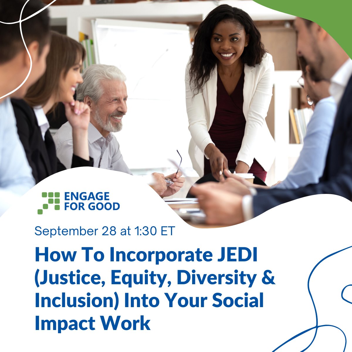 Is #JEDI (justice, equity, diversity and inclusion) a key focus of your organization? Join this webinar to learn how to benchmark your organization’s ability to create an environment in which JEDI ideals thrive! engageforgood.com/how-to-incorpo…