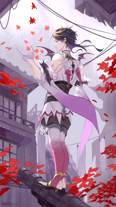 12.紅葉 #YaminoArt(タップ推奨)#100日チャレンジ 