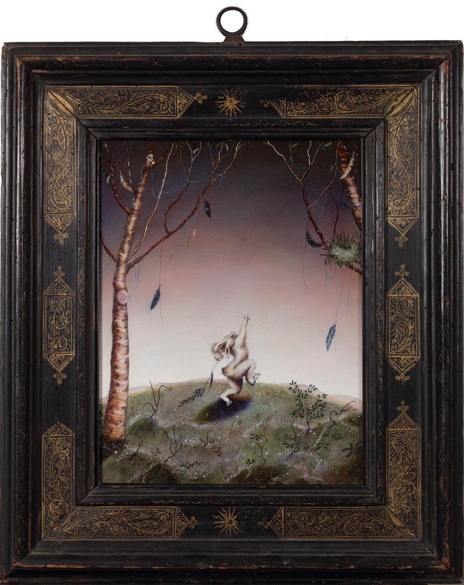 ruimatsunaga's tweet photo. Delighted to see my painting being so beautifully framed with the 17th century Dutch frame by my collector 🖤⭐️🖤#RuiMatsunaga #painting #dutchframe #renaissanceframe https://t.co/idzvcb2xjs