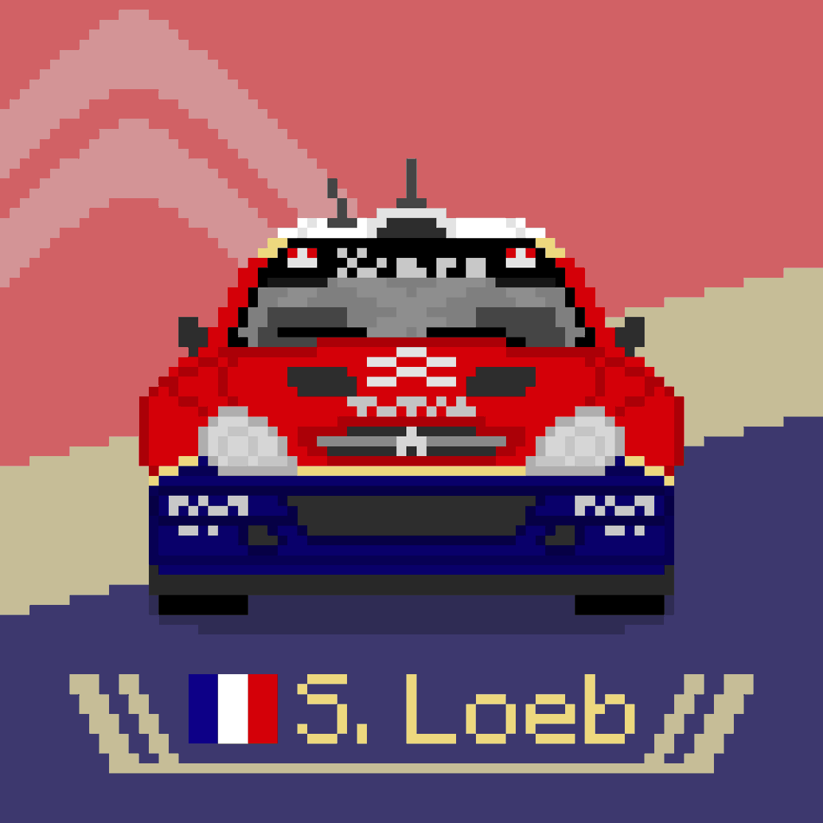 PixelRallyNFT's tweet photo. Citroën Xsara WRC (2004) Champions Series #PR24 
 https://t.co/r0caY9LsXT via @opensea #NFT #NFTs #nftcollector #opensea #NFTcollection #NFTCommunity #rally #sebastianloeb #Citroen  #WRC https://t.co/SD4XCBQHyM