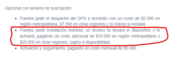 yoniconce's tweet photo. @BciSeguros luego de contratar un seguro de auto, dicen que una de las empresas te enviará un técnico para instalarlo. Es totalmente falso, me exigen llevar el auto a un taller para hacer la instalación. Favor de corregir esta información falsa. 
@SERNAC https://t.co/POmPxCBOB4