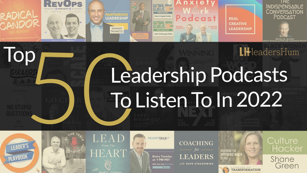 LeadersHum's tweet photo. Over the last decade, podcasts have boomed in popularity. They are a great resource for leaders, professionals in every field of work, especially emerging leaders. We have compiled a list of the Top 50 Leadership Podcasts You Must Listen To In 2022!

LINK- https://t.co/uwiNojWaJo https://t.co/tqLHFcsERI