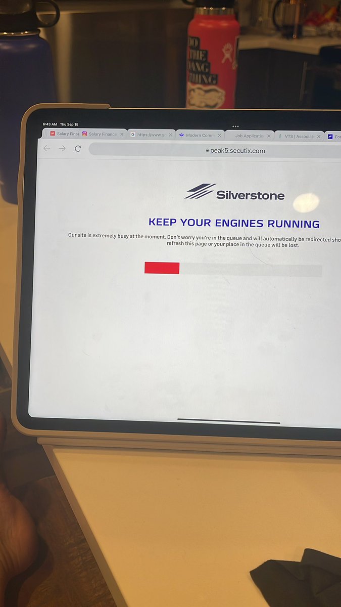 CourtKnee153's tweet photo. @SilverstoneUK Hi! Thanks for the update - my queue line keeps going up and down as I wait. I’m still in it, but wondering if there is a reason for lost spots? Thanks! https://t.co/DliWH8FAKG