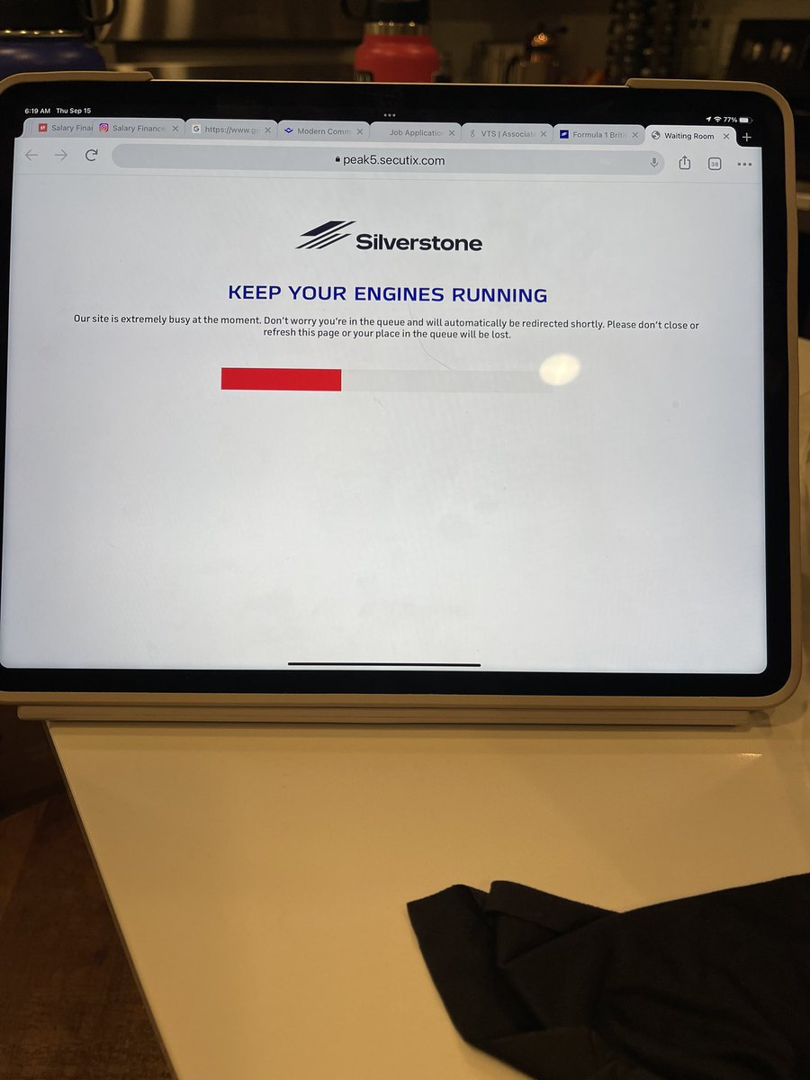 CourtKnee153's tweet photo. @SilverstoneUK Hi! Thanks for the update - my queue line keeps going up and down as I wait. I’m still in it, but wondering if there is a reason for lost spots? Thanks! https://t.co/DliWH8FAKG
