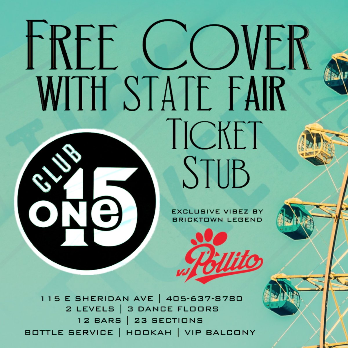 VjPollito's tweet photo. 🗣 OKLAHOMA 😎

🎡 FREE COVER 🎡

🍸@ClubOne15 🍸 

#vjpollito https://t.co/1VrSqKBjBB