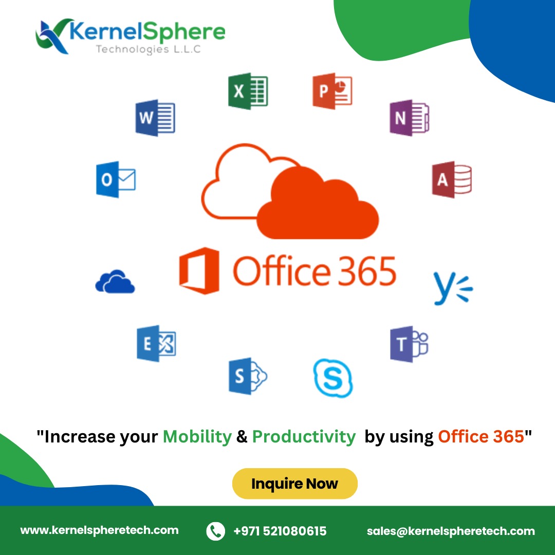 kernelsphere1's tweet image. Give your team a competitive advantage with the most established platform Microsoft 365 business for productivity and collaboration only with the best #kernelspheretech.⁣
Visit our website bit.ly/3NpsWy4
Call us at +971 52 108 0612

#businessproductivity #microsoft365