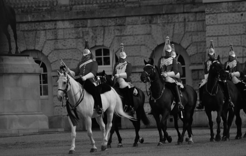 Her Majesty Queen Elizabeth Il The Procession carrying HM Queen Elizabeth Il from Buckingham Palace to Westminster Hall