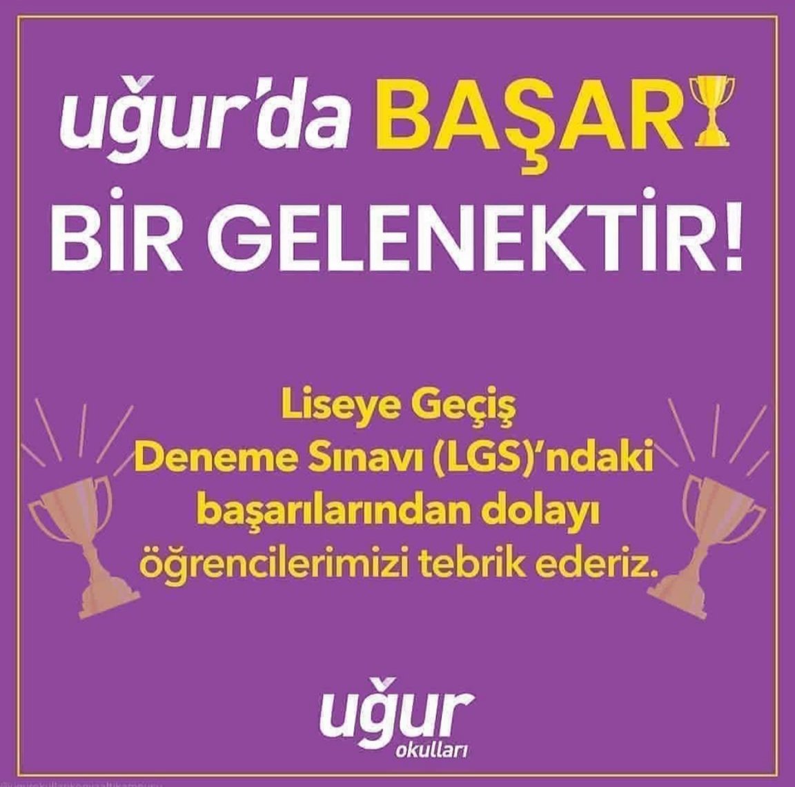 konyaaltiugur_'s tweet photo. Uğur Okulları bünyesinde yapılan LGS-1 deneme sınavında Türkiye https://t.co/4GINwOWqjA olan Konyaaltı Kampüs 8.sınıf öğrencimiz Defne Önal'ı tebrik ediyoruz.Emeği geçen öğretmenlerimize teşekkür ederiz.Daha nice başarılarda buluşmak üzere.
#TürkiyeninEğitimGücüyüz
#UğurluOlmak💜 https://t.co/ZYhA7GTvx5