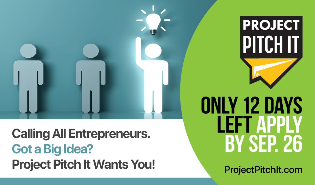 ProjectPitchIt's tweet photo. #Wisconsin #entrepreneurs! Don't wait! Apply NOW to audition for Season 7 of @ProjectPitchIt! Click here to apply by September 26: https://t.co/KRXFp3de37

#entrepreneurship #innovation #supportlocalbusinesses #supportsmallbusinesses #wisconsinjobs #tellafriend @UWMLEC https://t.co/0g5JKKY2il