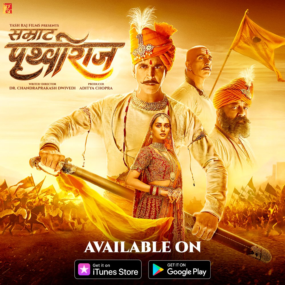 PrithvirajMovie's tweet photo. Experience the story of sacrifices, valour and grit. #SamratPrithviraj https://t.co/DRtg65YBV5 | https://t.co/k5YxYrpMdW https://t.co/TGBE6Db3Ce