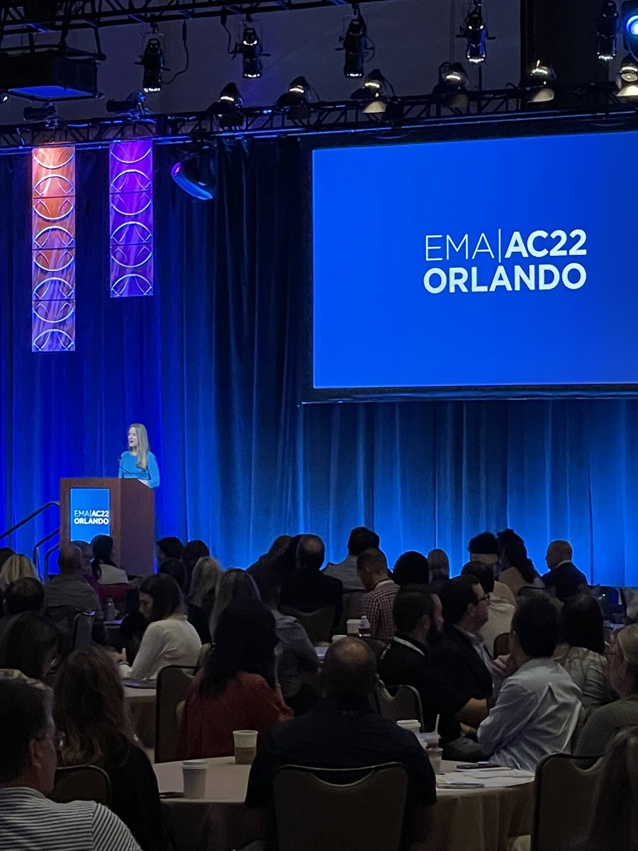KateAugerCamp's tweet photo. @DotchinC kicking things off at EMA’s AC 2022 in style! #ema2022 #enrollment https://t.co/sf2h2y0DPL