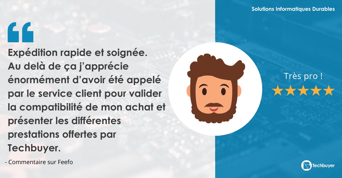 TechbuyerFR's tweet photo. 👉 Nos notes et avis sont notre meilleure publicité
Nous apprécions chaque commentaire et chaque retour que nous recevons. 
🎉 Découvrez pourquoi nos clients nous apprécient et contactez-nous pour en savoir plus : https://t.co/wRWqcdHLZt
#ServiceClient #Avis #InformatiqueDurable https://t.co/Us5HdoElcZ