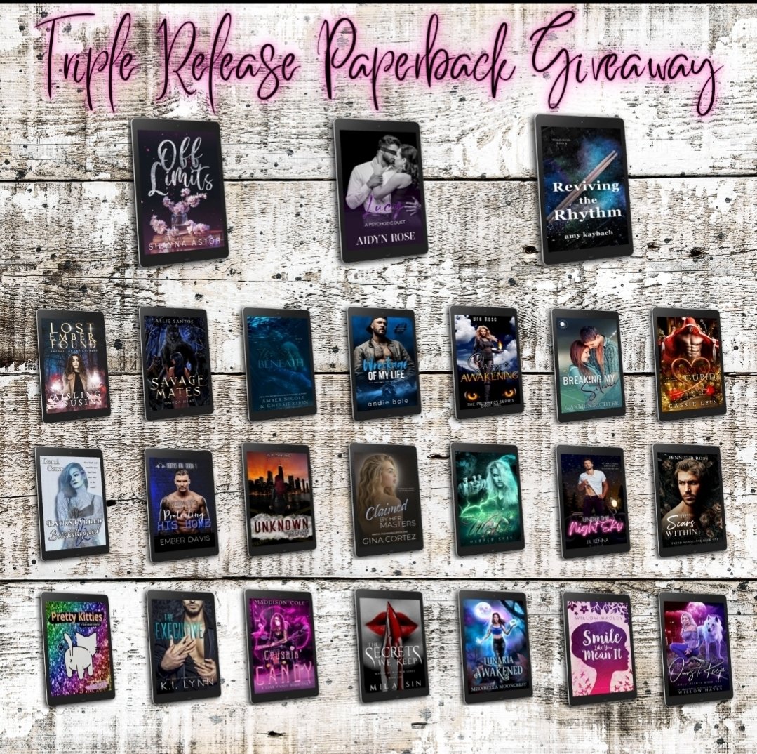 Head over to my instagram for instructions - @authorharpershay #paperbackgiveaway #instagrambookgiveaway