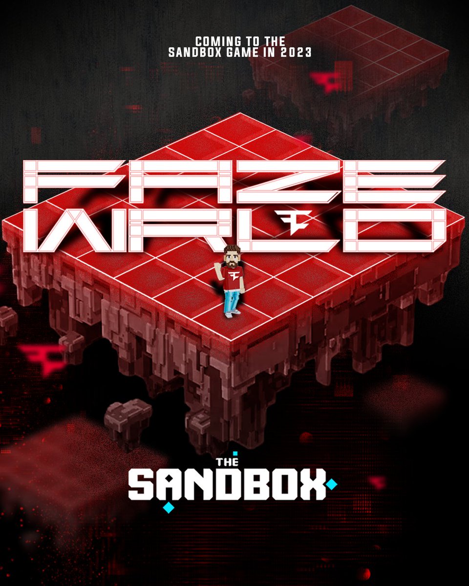 FaZeComms's tweet photo. FaZe Clan enters the metaverse in partnership with @TheSandboxGame to bring "FaZe World" to life

📰 https://t.co/dxGv35dNBo https://t.co/LUTuxiCACG