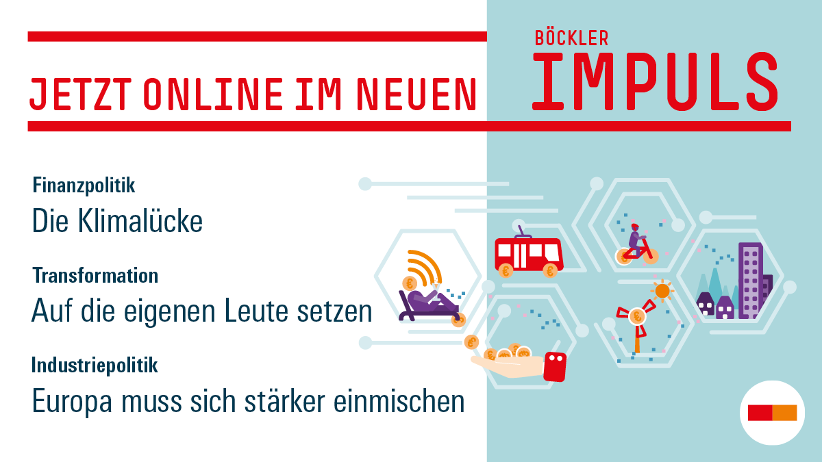boeckler_de's tweet photo. 📢 Der neue Böckler Impuls ist erschienen

➡️ Sonderausgabe zur LABOR.A am 21.9. (Anmeldung https://t.co/jscnMF5UtI)
➡️ Finanzierungslücke beim #Klimaschutz
➡️ #Fachkräfte: Auf die eigenen Leute setzen 
➡️ #Industrie: Europa muss sich stärker einmischen

🗞️https://t.co/PY6Zscak6h https://t.co/kmlb0qTLfg