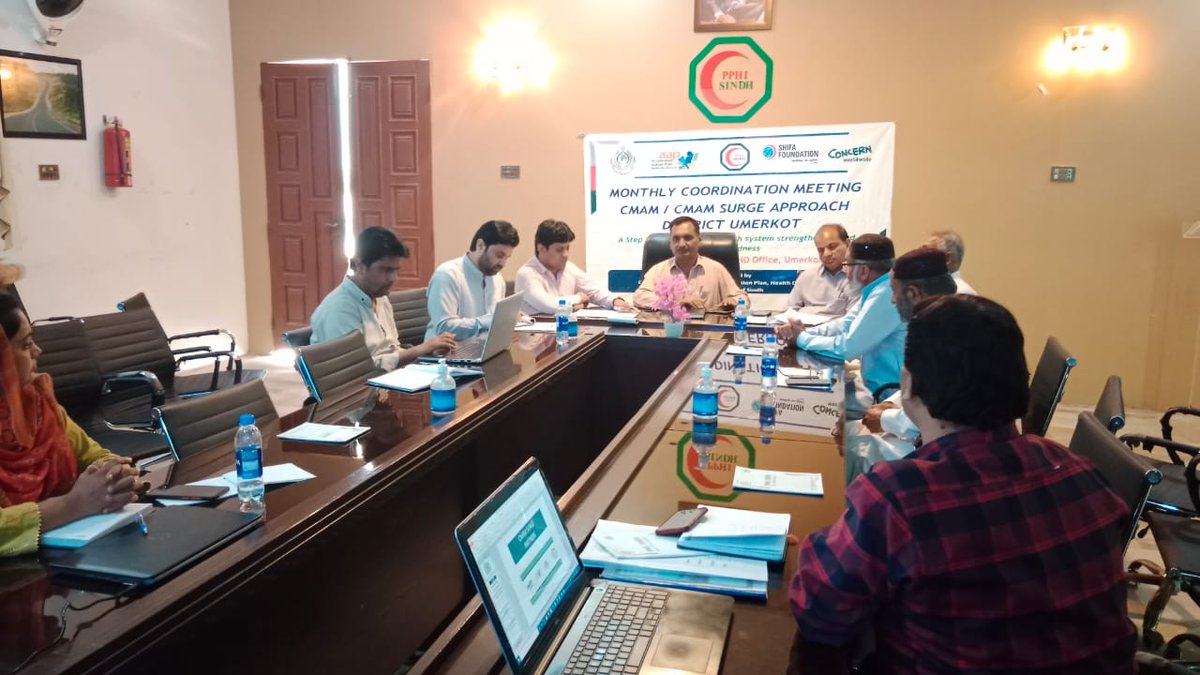 pphi_umerkot's tweet photo. Monthly Coordination Meeting CMAM -CMAM Surge held at PPHI District Office Umerkot which was presided by Dr. Fareed Ahmed DHO /Chairman CMAM Surge. Mr Muhammed Ibrahim District Manager lead the session with participation of Dr.Hemji ADHO, Dr. Monuka DDHO RMNCH,
1/3 @PPHIOFFICIAL https://t.co/G3LTfegUpJ