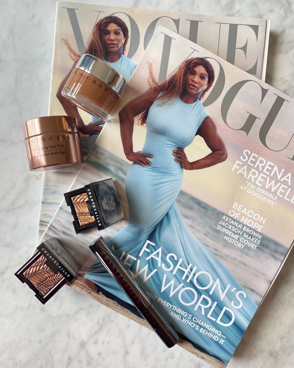 Makeup artist Raisa Flowers took a ‘less is more’ approach when creating the beauty look for Vogue cover girl Serena Williams. Her brand of choice? Chantecaille!