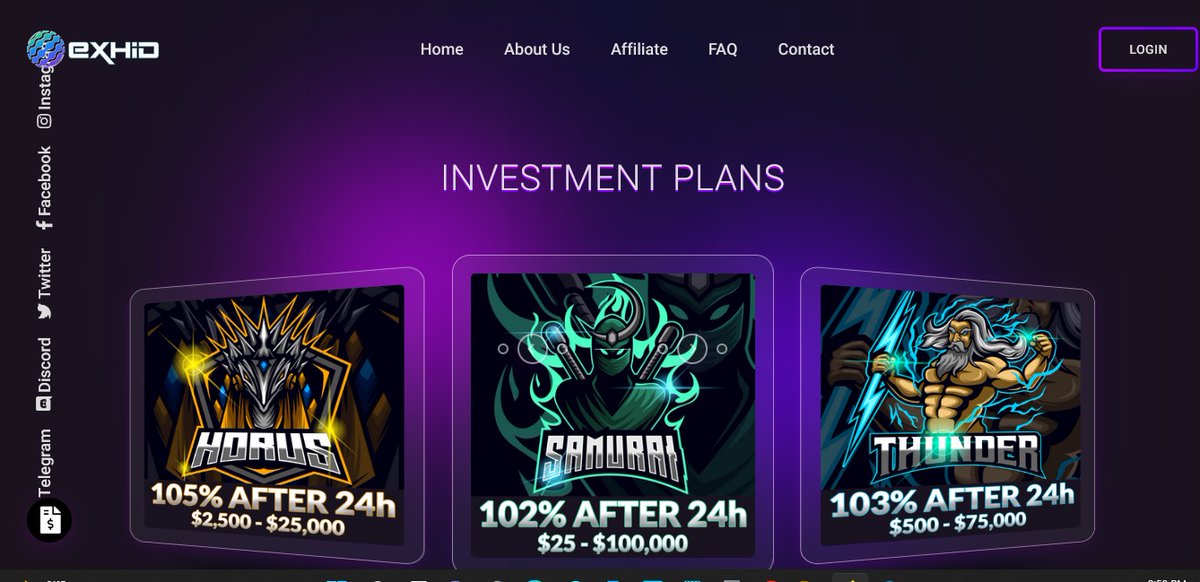 Sarah11954843's tweet photo. https://t.co/cXa71hFpJv

✅Plans: 102% - 105% after 24 hours

✅Min Investment: $25

✅Withdrawal: Manual

✅Referral Commission: 3 Levels : 5%,2%,1% https://t.co/wg7EeBHOma