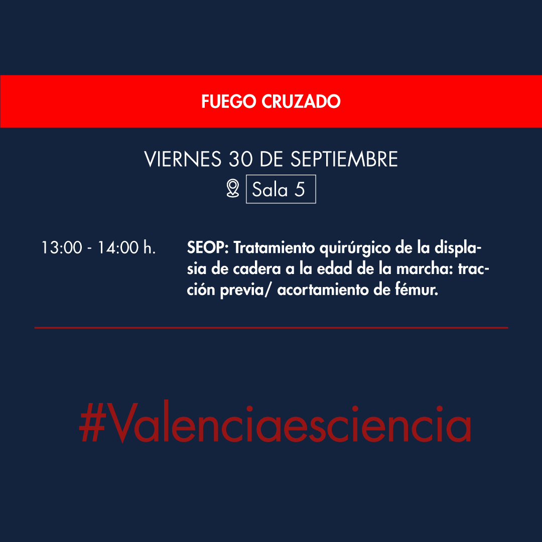 Todo el contenido de @SEOP_news en el 59 Congreso SECOT. 🔷Epifisiolisis, crecimiento guiado y displasia de cadera. ¿Quién da más? La SEOP, en Valencia. 👉secot2022.com/programa.php #Valenciaesciencia