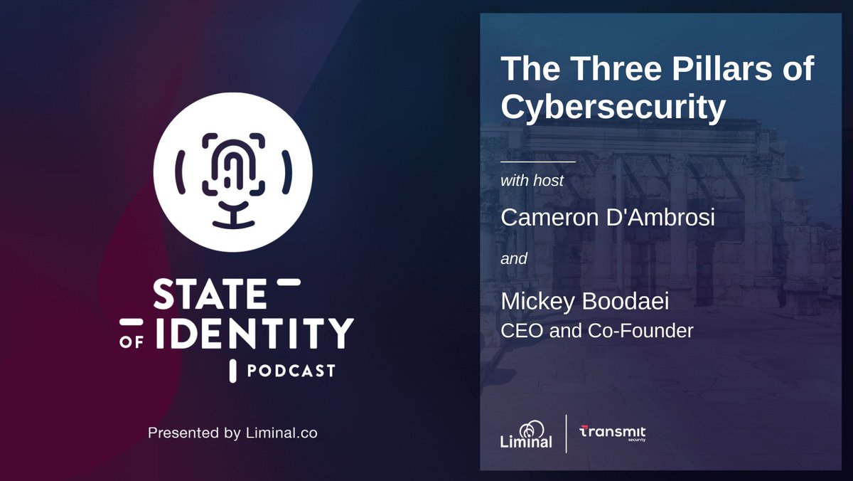 Liminal (@liminalstrategy) on Twitter photo Mickey Boodaei, CEO and Co-Founder of <a href="/TransmitSec/">Transmit Security</a> joins the SOI podcast to discuss the challenges of finding an internal stakeholder champion to "own" identity across business units, why the UX battleground isn't just about your competitors and more. bit.ly/3S0iUoV Mickey Boodaei, CEO and Co-Founder of <a href="/TransmitSec/">Transmit Security</a> joins the SOI podcast to discuss the challenges of finding an internal stakeholder champion to "own" identity across business units, why the UX battleground isn't just about your competitors and more. bit.ly/3S0iUoV