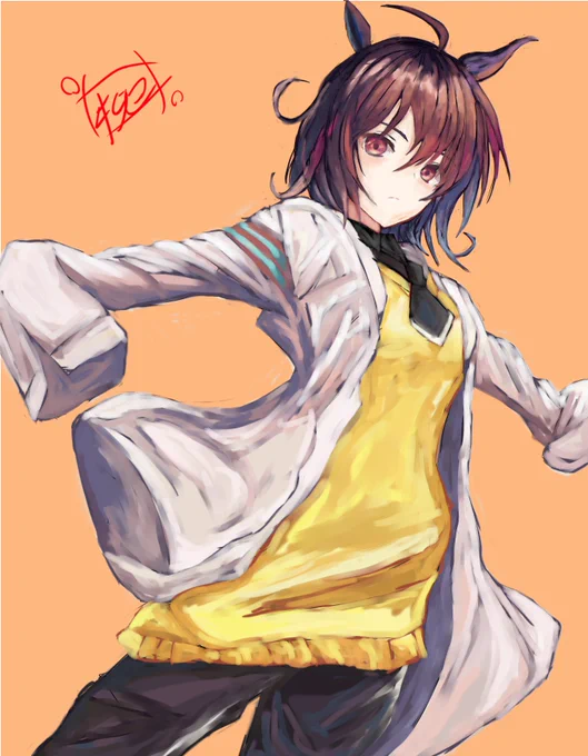 実はウマ娘アプリ実装前からウマ娘は描いていました#最近フォローした方は知らない過去絵を晒す 
