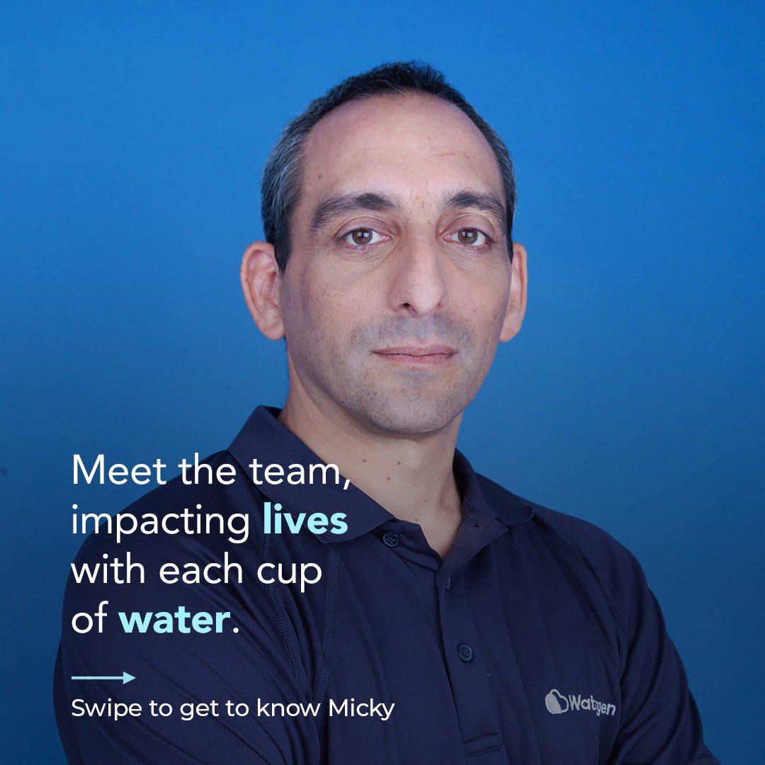 Watergen_Inc's tweet photo. Get to know Micky Shoham, Regional Sales Manager in Watergen’s Sales Department. 
.
.
#technology #newtechnology #waterscarcity #water #meettheteam #workspaceculture #workinghappy #leadership #sales https://t.co/KB60erXuV4