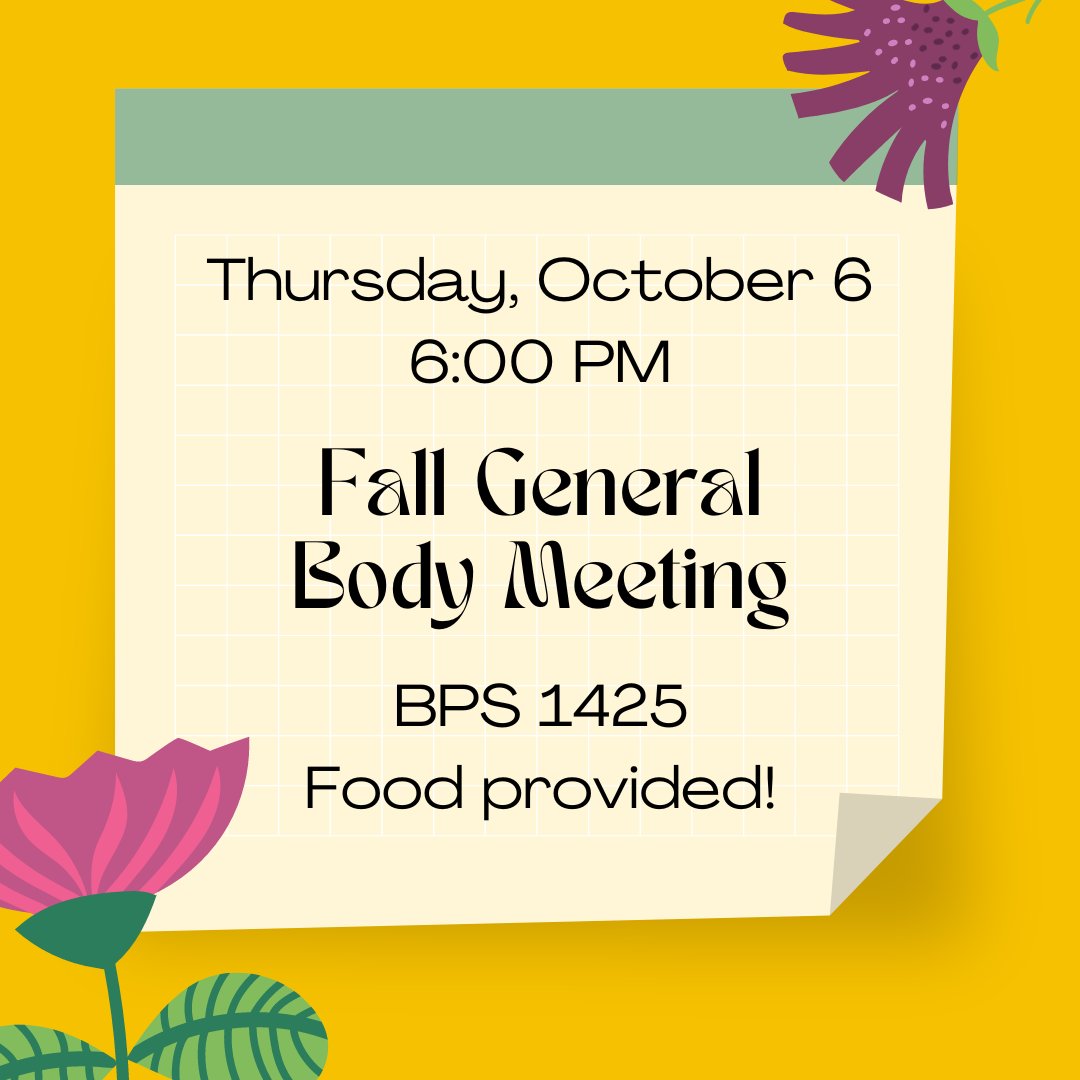 Join GWIS Mid-MI for our fall semester general body meeting! Come hear about what we'll be up to this year and learn how you can get plugged into our programs and events. We'll provide dinner! Please register here: ow.ly/50rs50KJPx8