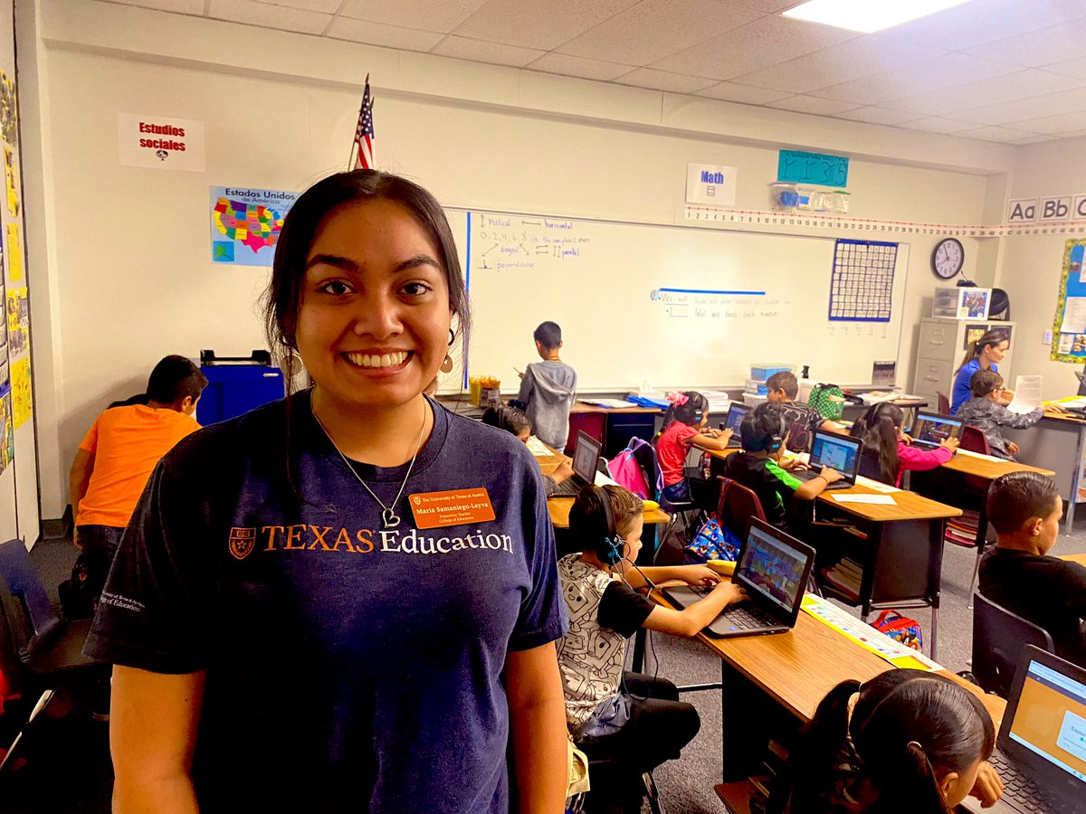 So happy to meet Ms. Maria Samaniego- Leyva. UT Preservice Teacher at River Oaks ES! Thank you for choosing PfISD!  #hookem <a href="/PfISDHR/">Pflugerville ISD Human Resource Services</a> <a href="/RiverOaksES/">River Oaks ES</a> #TexasEducation