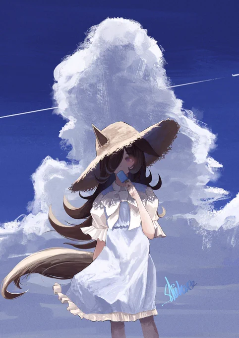 #絵柄が好みって人にフォローされたい #ウマ娘 主にライスを描きます最近は色紙に没頭してたので再掲も兼ねてお願いします 