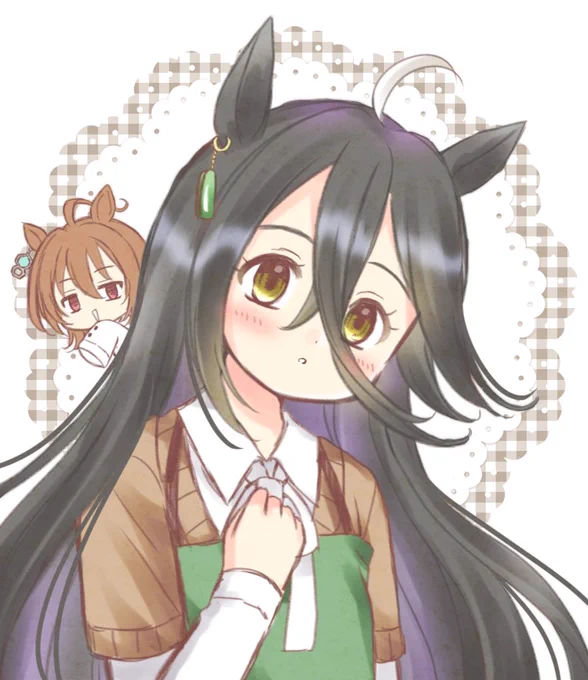フォロワに描いたマンハッタンカフェ簡単に手直ししたのであげとく 