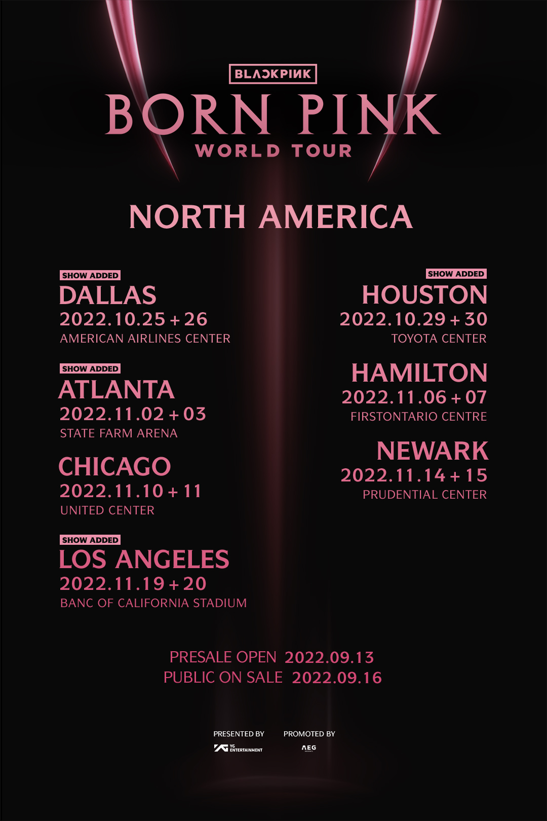 BLACKPINKOFFICIAL on Twitter "BLACKPINK WORLD TOUR [BORN PINK] NORTH