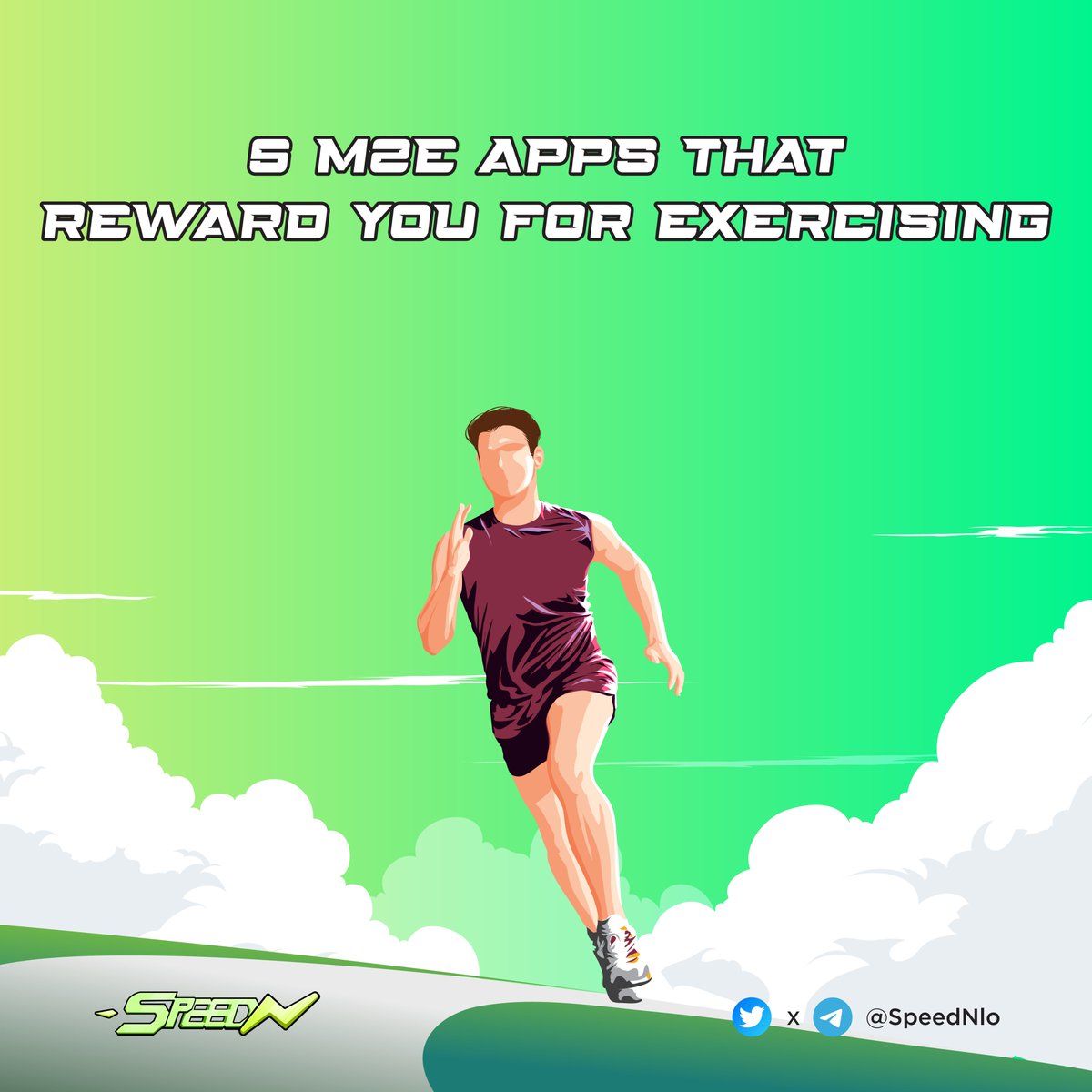 SpeedNIo's tweet photo. 5 Apps Where You Earn Crypto For Exercising
💥Move-to-Earn is a fast-growing concept that rewards users with cryptocurrency for performing fitness activities.
1. SpeedN
2. Genopets or GENE
3. Step App or FITFI
4. Sweatcoin
5. Wirtual.
#NFT #Move_to_earn #SpeedN https://t.co/kc9aWsXjvb