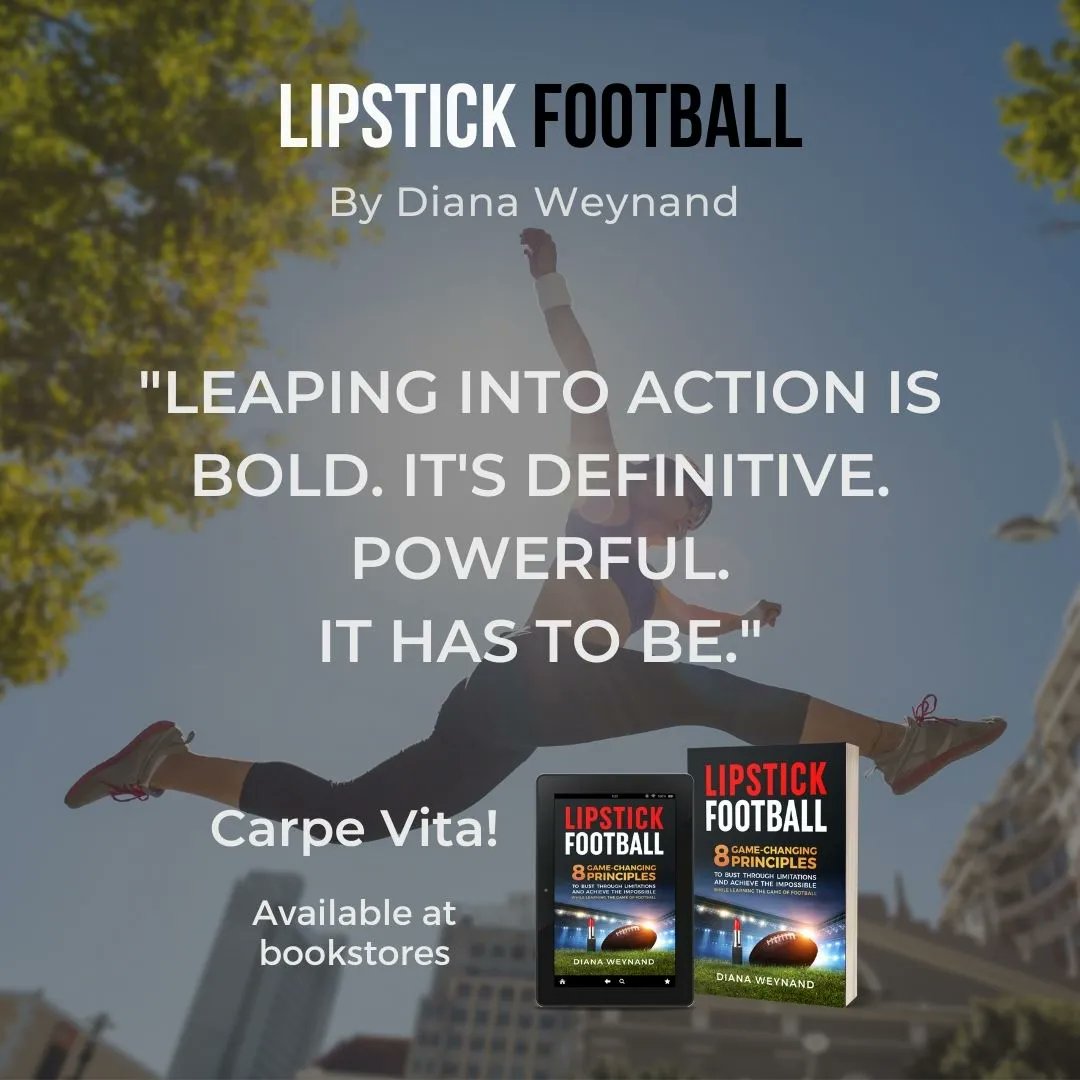 LipstkFootball's tweet photo. LIPSTICK FOOTBALL  by Diana Weynand. 
Reach out for your dreams and seize life!
Get your copy here: https://t.co/rPTIqhwpaH 
#lipstickfootball #womeninsports #womenempoweringwomen #careercoach #womeninspiringwomen #womenwholead #sportspodcast #wnfcproud  #womeninfootball https://t.co/dy2943XwEw