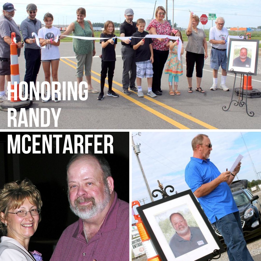 DeKalbEDP's tweet photo. In a fitting tribute, Ashley, IN has named a street in honor of the late Randy McEntarfer.  Mr. McEntarfer served as President of Ashley Town Council, as well as served on our DCEDP board from 2008-2016. #thankyouforyourservice #driven #dcedp #community #locallegacy #investDeKalb https://t.co/V53l1s2WWz