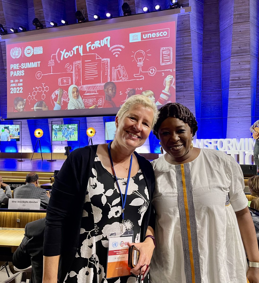 #TransformingEducation Great  pleasure meeting with <a href="/LEGOfoundation/">The LEGO Foundation</a> CEO <a href="/ABAlbrectsen/">Anne-Birgitte Albrectsen</a> to discuss the girl child need to #LearningThroughPlay <a href="/TransformingEdu/">Transforming Education Summit</a> <a href="/UNFPA/">UNFPA</a>