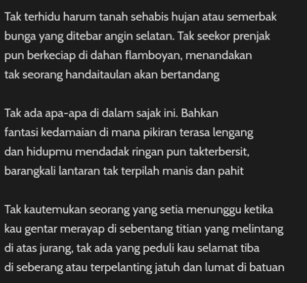 teguhtri_3's tweet photo. Sitok Srengenge - 'On Nothing'. https://t.co/USTMKqlxwt
