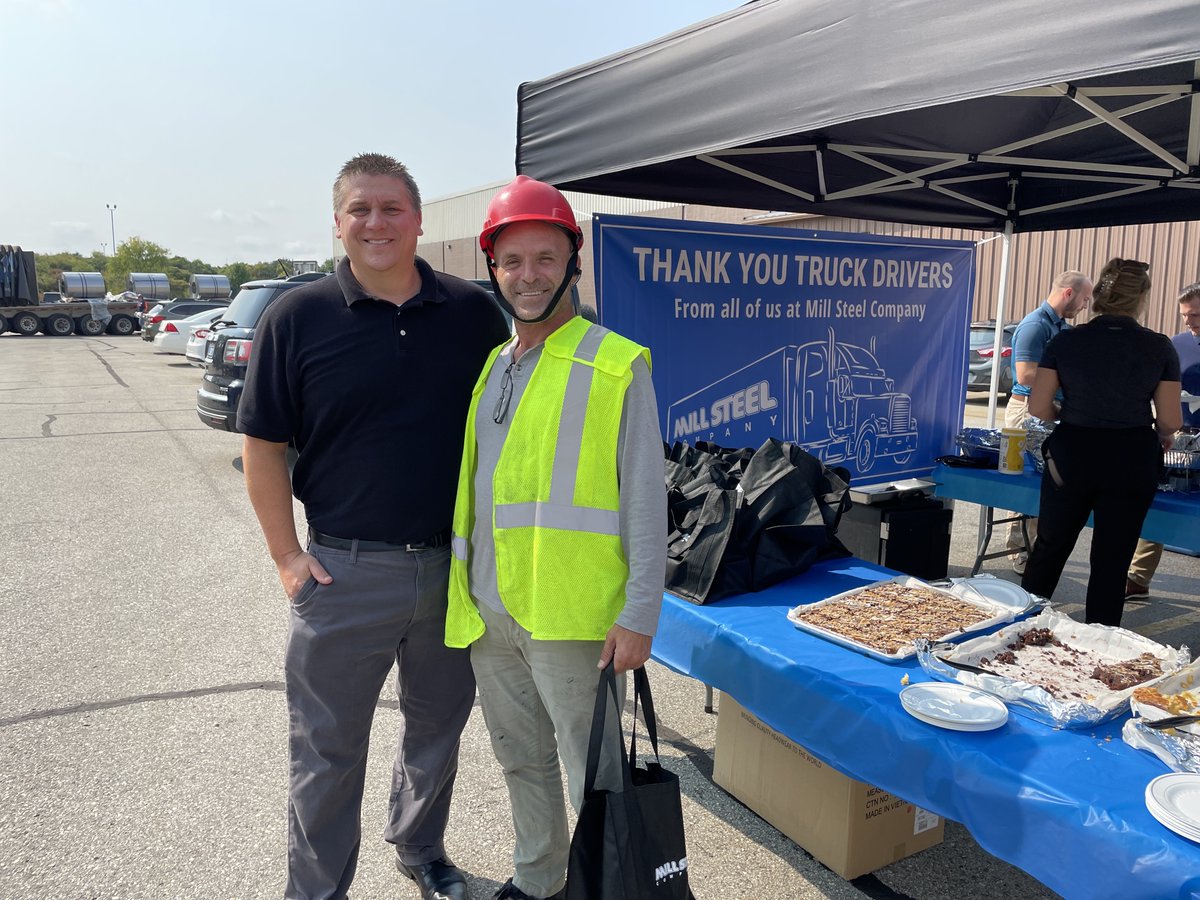 In honor of #NationalTruckDriverAppreciationWeek, we showed our gratitude with a tasty meal and gifts for the drivers at our Grand Rapids location! Thank you to the hard-working men and women that not only deliver our steel securely and on time, but also keep the highways safe!