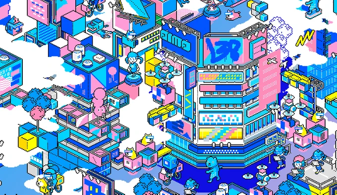 自由にいろいろ増やしてる#pixelart 